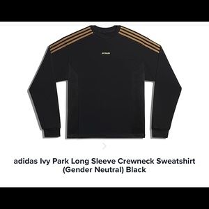 IVY PARK DRIP 2 BLACK CREWNECK LARGE